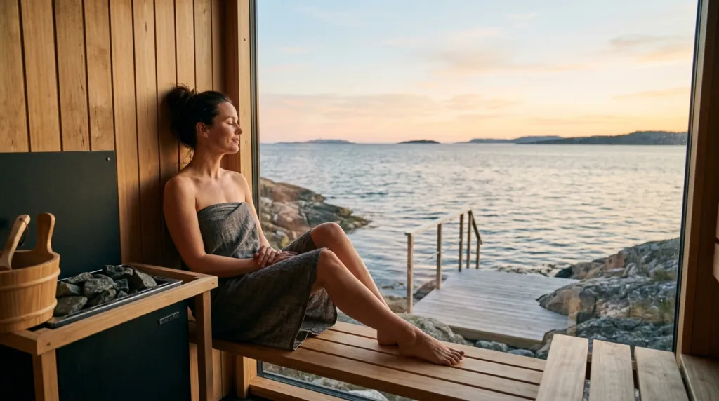 Derfor virker saunagus bedre ved havet: Stedets rolle for din mentale restitution